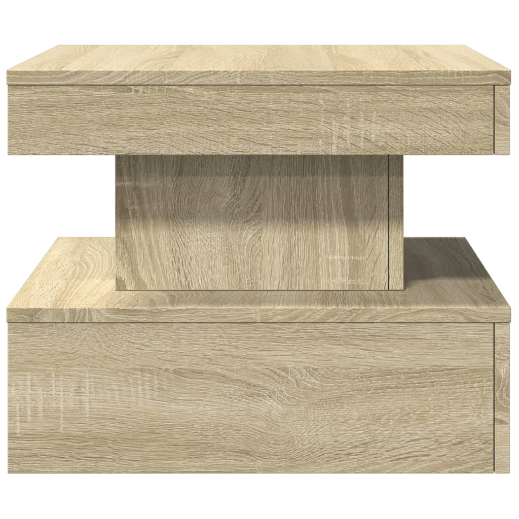 Tavolino da Salotto Gambe in Metallo Rovere Sonoma 50x50x40 cm 839842