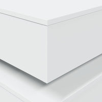 Tavolino da Salotto con Luci LED Bianco 50x50x40 cm 839854