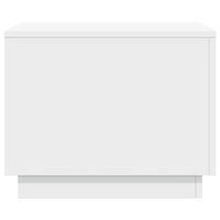 Tavolino da Salotto con Luci LED Bianco 50x50x40 cm 839868