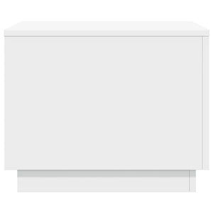 Tavolino da Salotto con Luci LED Bianco 50x50x40 cm 839868