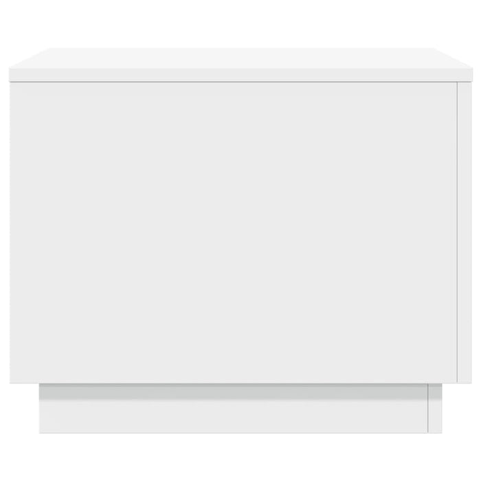 Tavolino da Salotto con Luci LED Bianco 50x50x40 cm 839868