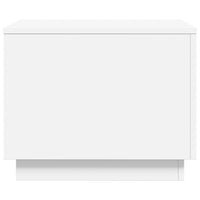 Tavolino da Salotto con Luci LED Bianco 50x50x40 cm 839868