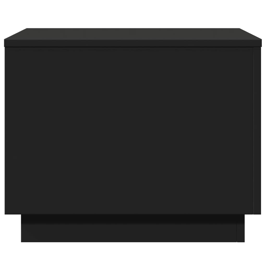 Tavolino da Salotto con Luci LED Nero 50x50x40 cm 839869