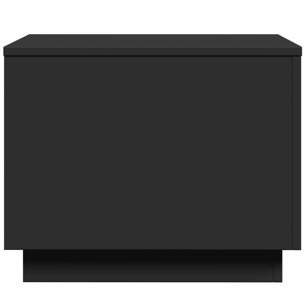 Tavolino da Salotto con Luci LED Nero 50x50x40 cm 839869