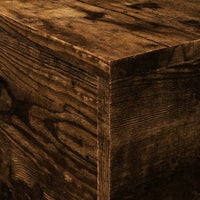 Tavolino da Soggiorno con Luci LED Rovere Sonoma 50x50x40 cm