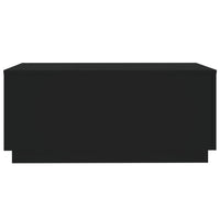 Tavolino da Soggiorno con Luci LED Nero 90x50x40 cm 839876