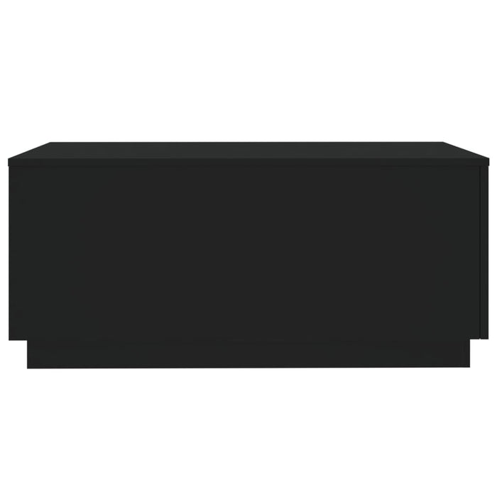 Tavolino da Soggiorno con Luci LED Nero 90x50x40 cm 839876