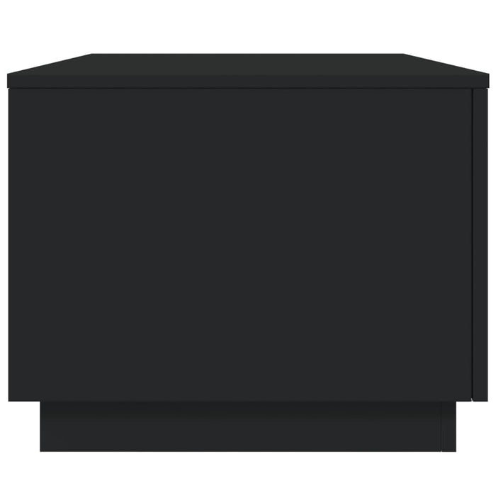 Tavolino da Soggiorno con Luci LED Nero 90x50x40 cm 839876