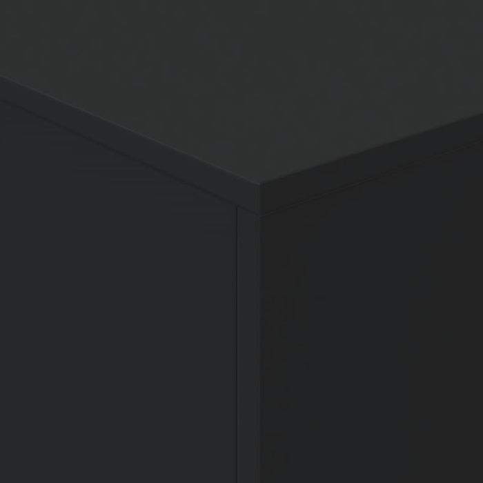 Tavolino da Soggiorno con Luci LED Nero 90x50x40 cm 839876