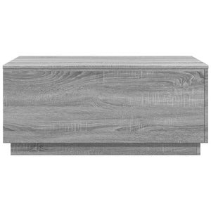 Tavolino da Soggiorno con Luci LED Grigio Sonoma 90x50x40 cm 839880