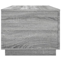 Tavolino da Soggiorno con Luci LED Grigio Sonoma 90x50x40 cm 839880