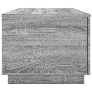 Tavolino da Soggiorno con Luci LED Grigio Sonoma 90x50x40 cm 839880