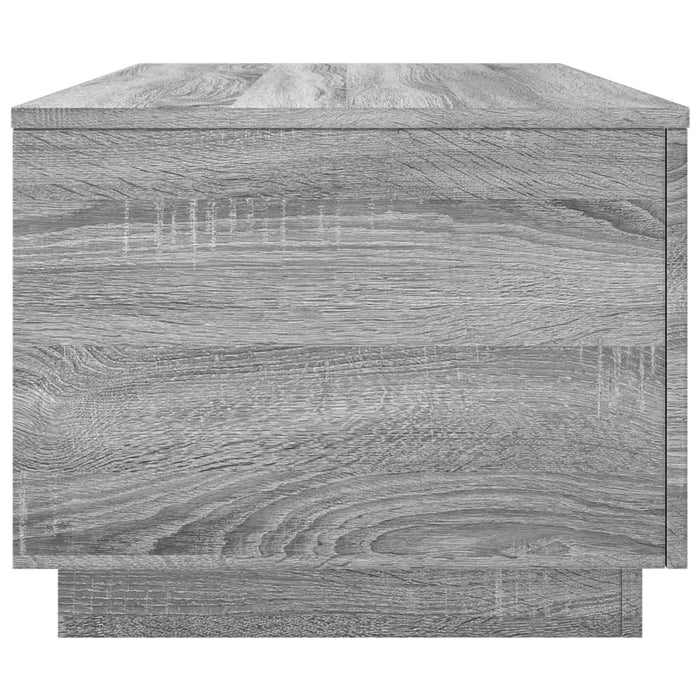 Tavolino da Soggiorno con Luci LED Grigio Sonoma 90x50x40 cm 839880