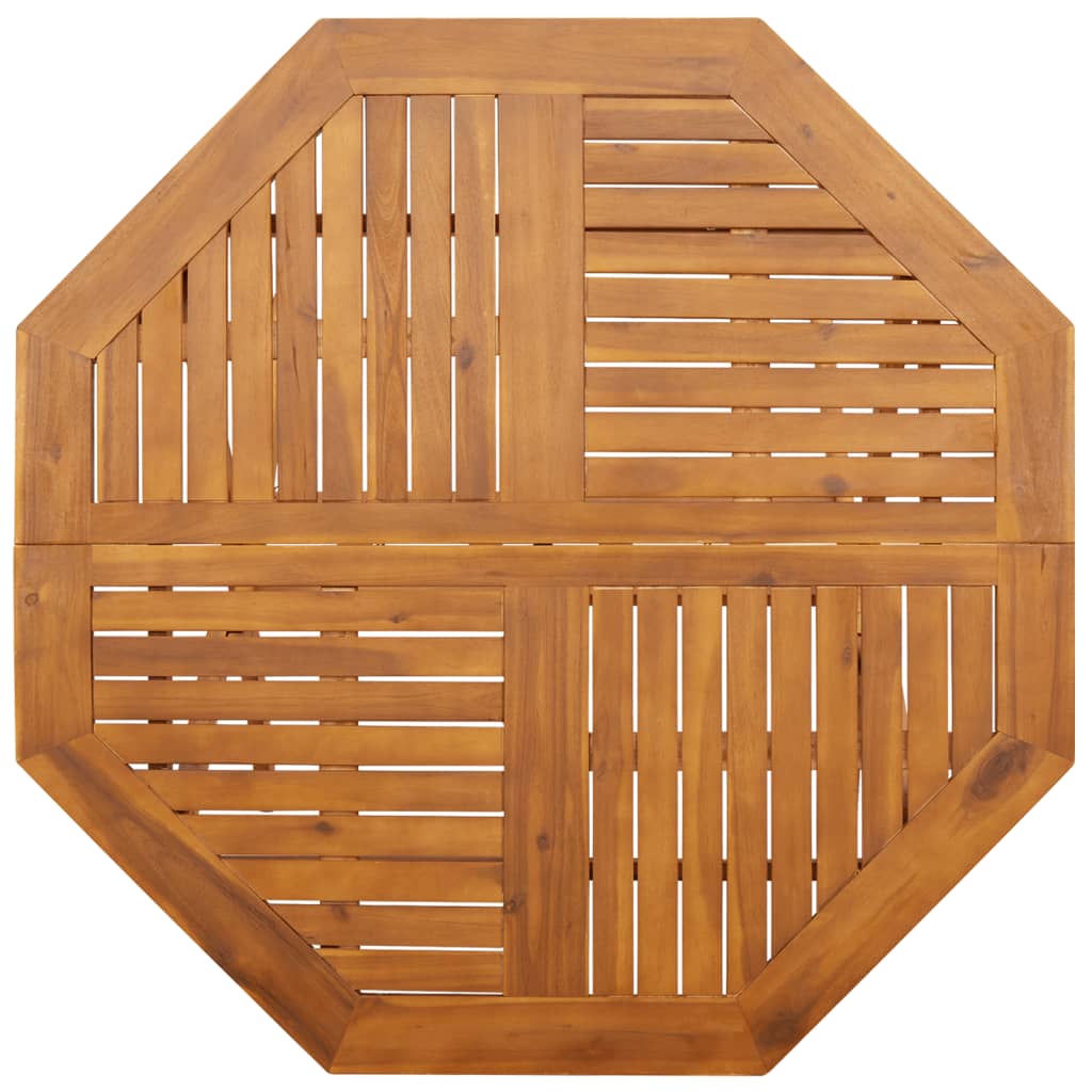 Tavolo da Giardino Pieghevole Ø110x75cm Legno Massello d'Acacia