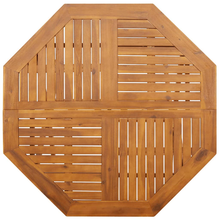 Tavolo da Giardino Pieghevole Ø110x75cm Legno Massello d'Acacia