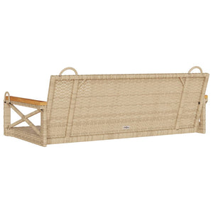 Panchina a Dondolo Beige 109x62x40 cm in Polyrattan 368154