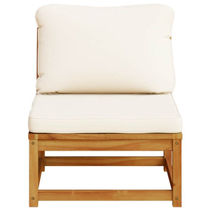 Divano da Giardino con Cuscini in Legno Massello Acacia 366489