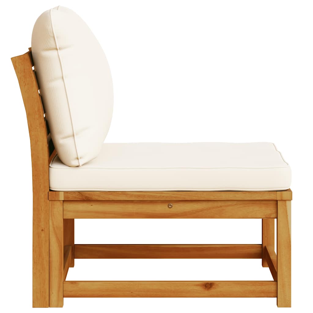 Divano da Giardino con Cuscini in Legno Massello Acacia 366489