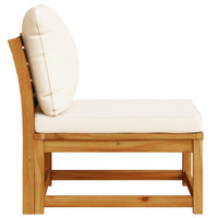 Divano da Giardino con Cuscini in Legno Massello Acacia 366489