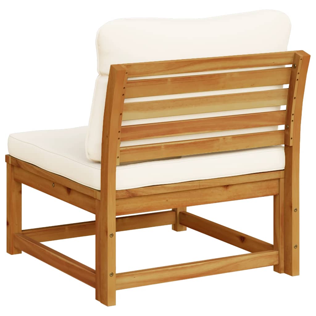 Divano da Giardino con Cuscini in Legno Massello Acacia 366489