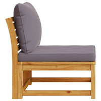 Divano da Giardino con Cuscini in Legno Massello Acacia 366495