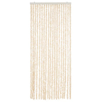 Tenda Antimosche Beige e Bianca 56x185 cm in Ciniglia 377339