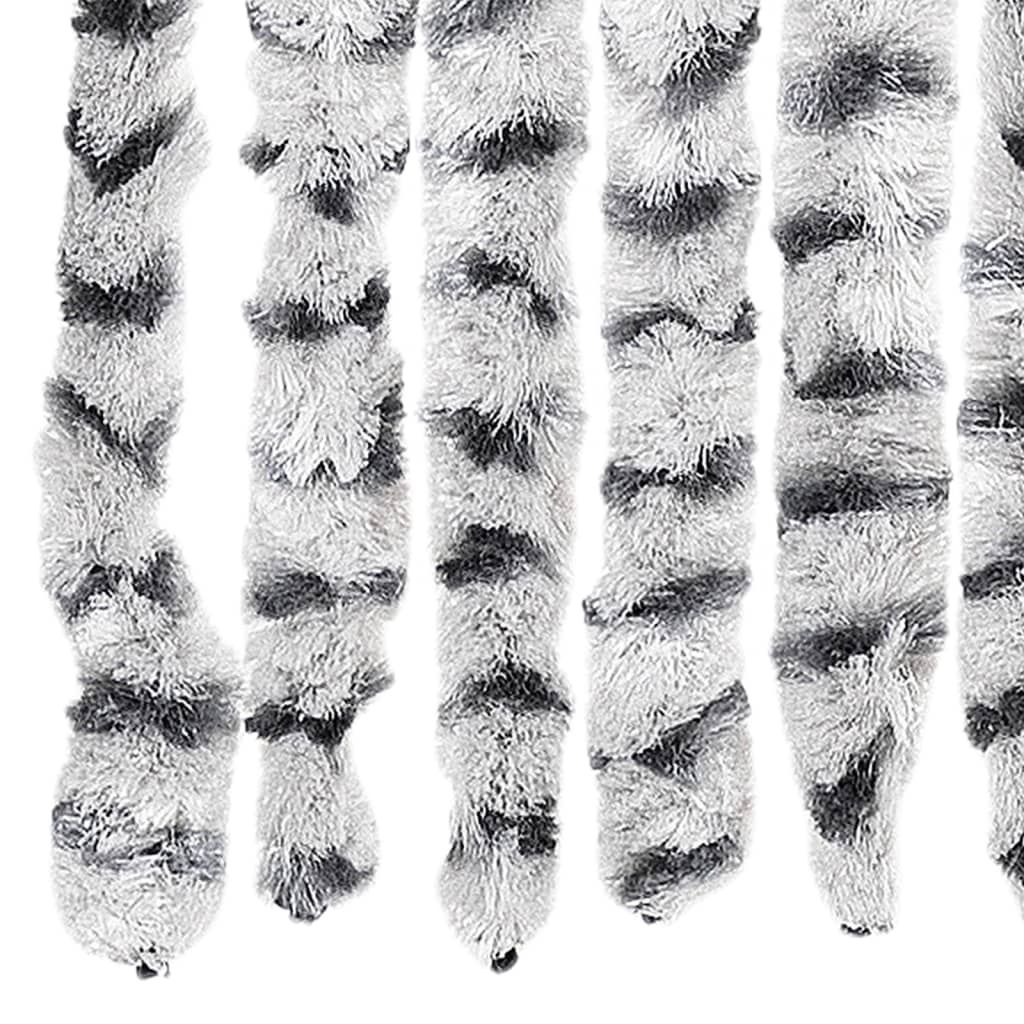 Tenda Antimosche Grigio Chiaro e Grigio Scuro in Ciniglia