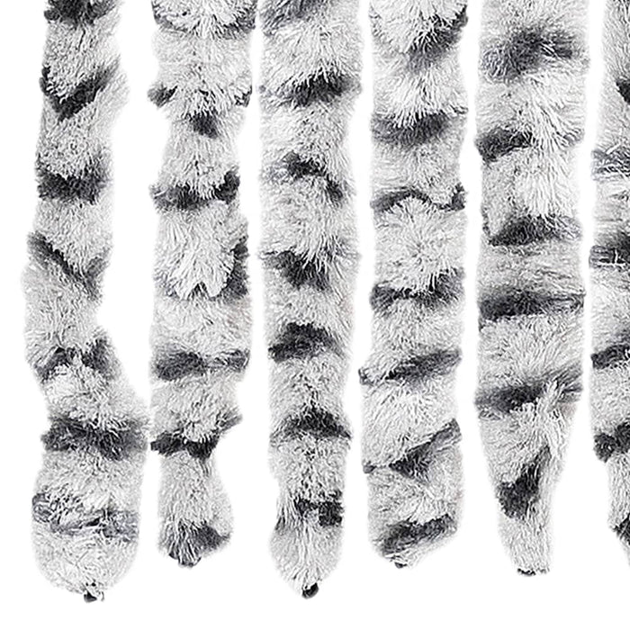 Tenda Antimosche Grigio Chiaro e Grigio Scuro in Ciniglia