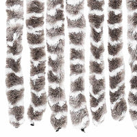 Tenda Antimosche Tortora e Bianca 56x200 cm in Ciniglia 377403