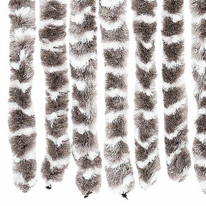 Tenda Antimosche Tortora e Bianca 56x200 cm in Ciniglia 377403