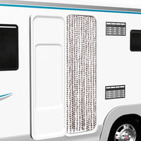 Tenda Antimosche Tortora e Bianca 56x200 cm in Ciniglia 377403