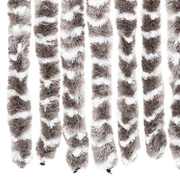 Tenda Antimosche Tortora e Bianca 100x200 cm in Ciniglia 377405