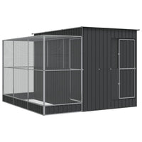 Voliera con Estensione Argento 290x303x216 cm Acciaio 3216427