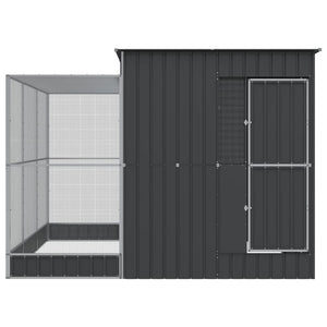 Voliera con Estensione Argento 290x303x216 cm Acciaio 3216427