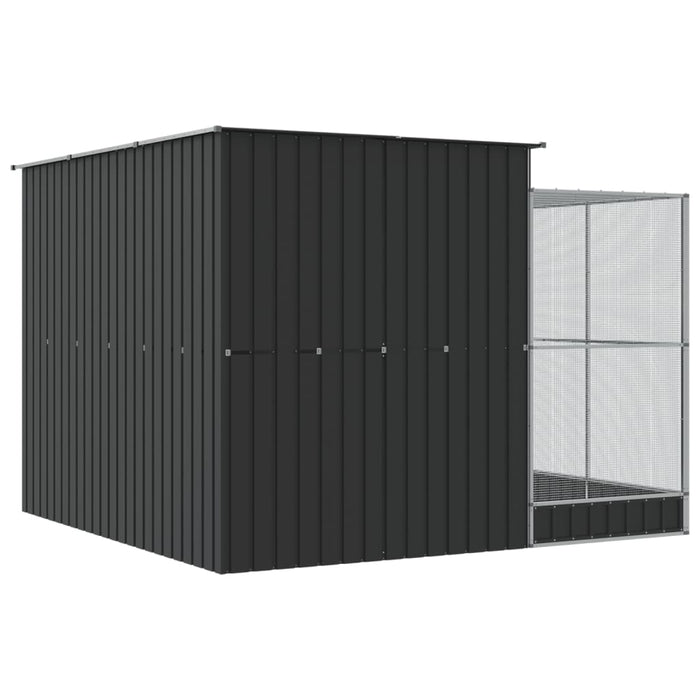 Voliera con Estensione Argento 290x303x216 cm Acciaio 3216427