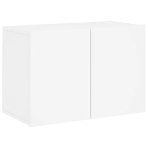 Mobili TV a Muro 6pz Bianchi in Legno Multistrato 3216439