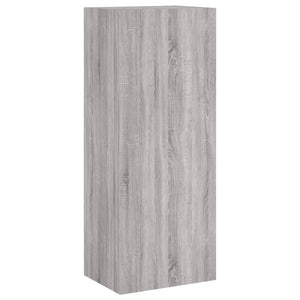 Mobili TV a Muro 5pz-Set di 5 Credenza per TV sospesa Grigio Sonoma in Legno Multistrato 320394