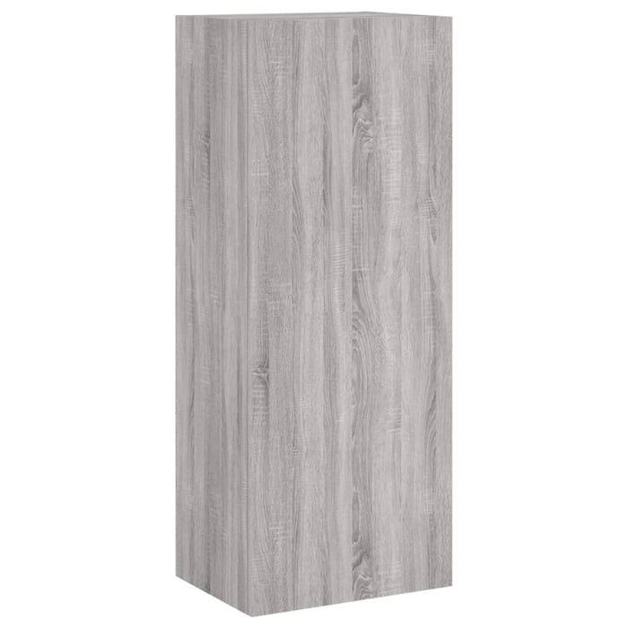 Mobili TV a Muro 5pz-Set di 5 Credenza per TV sospesa Grigio Sonoma in Legno Multistrato 320394
