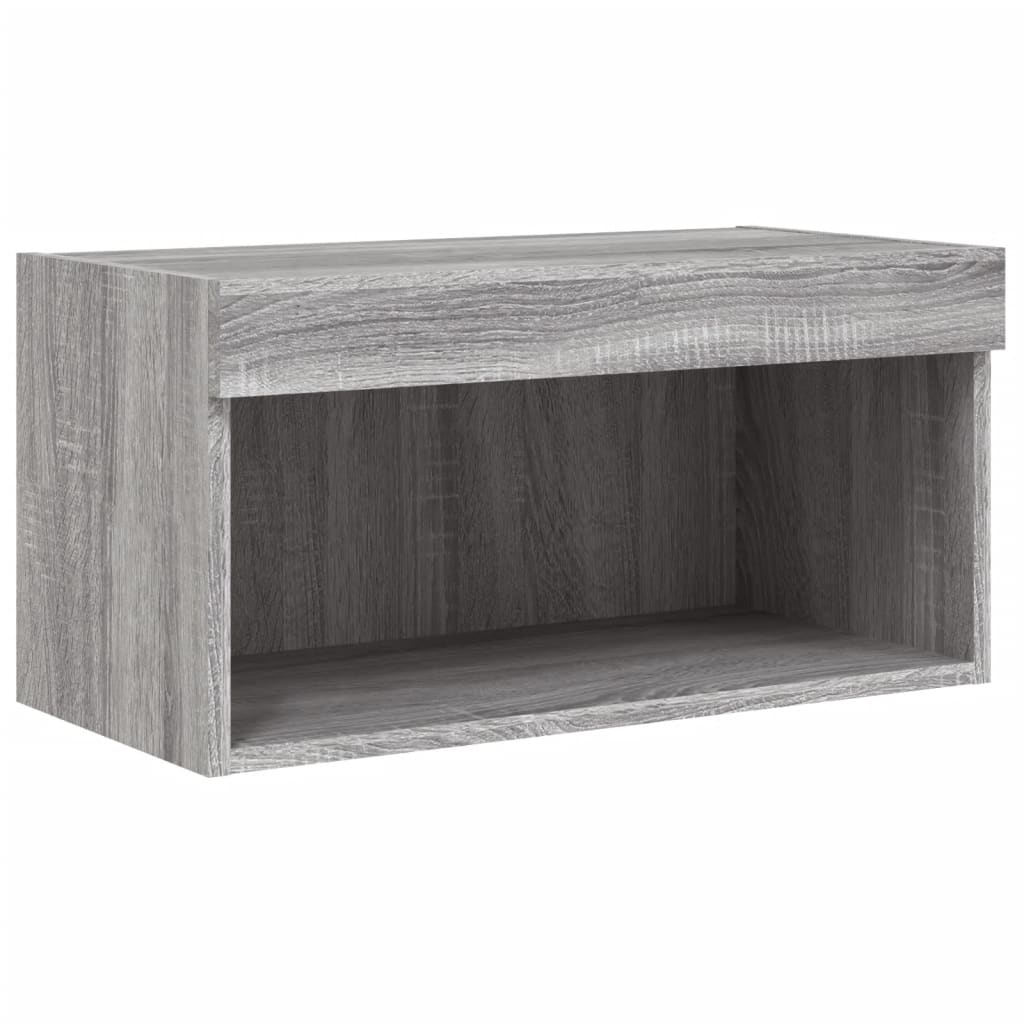 Mobili TV a Muro con LED 6pz Grigio Sonoma Legno Multistrato 3216627