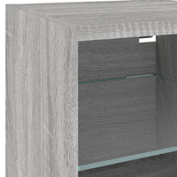 Mobili TV a Muro con LED 8pz Grigio Sonoma Legno Multistrato 3216638