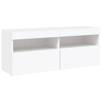 Set Mobili TV a Muro 6 pz con Luci LED Bianco 3216750