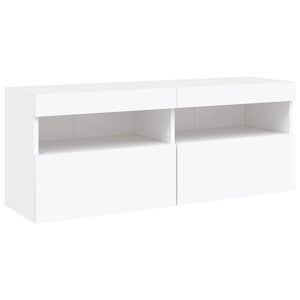 Set Mobili TV a Muro 6 pz con Luci LED Bianco 3216750