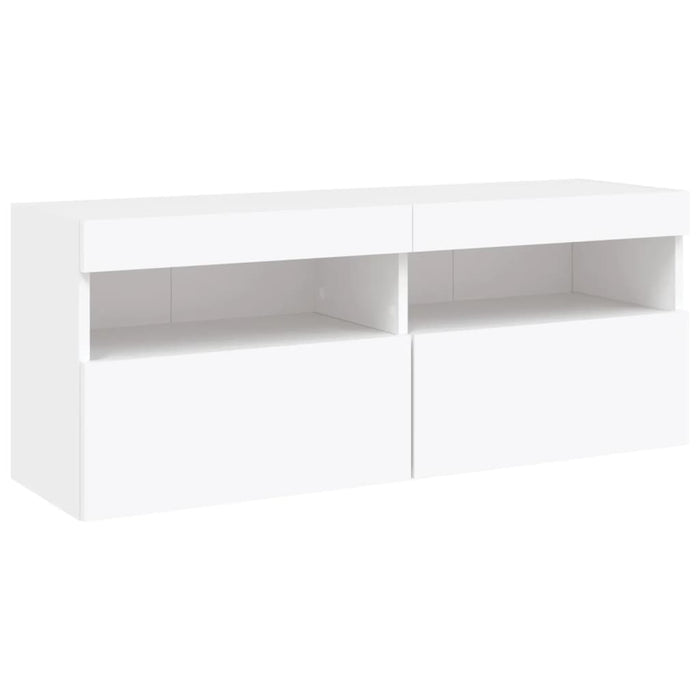 Set Mobili TV a Muro 6 pz con Luci LED Bianco 3216750