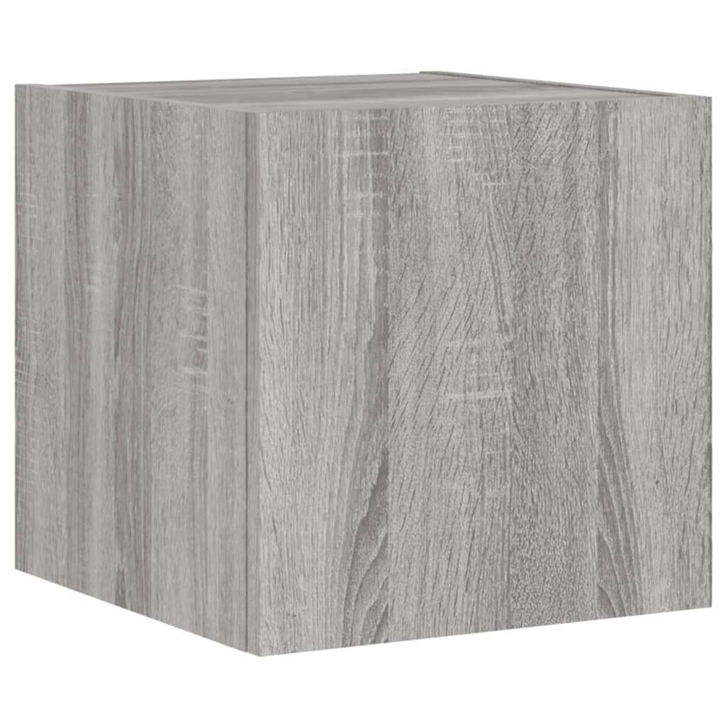Mobili TV a Muro con LED 6pz Grigio Sonoma Legno Multistrato 3216816