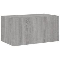 Mobili TV a Muro con LED 6pz Grigio Sonoma Legno Multistrato 3216816