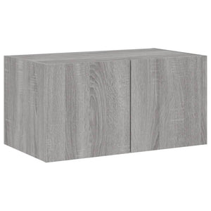 Mobili TV a Muro con LED 6pz Grigio Sonoma Legno Multistrato 3216816