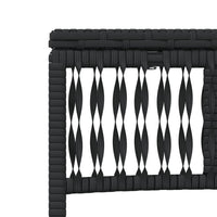 Lettini Prendisole 2 pz con Tavolino Nero in Polyrattan 4002746