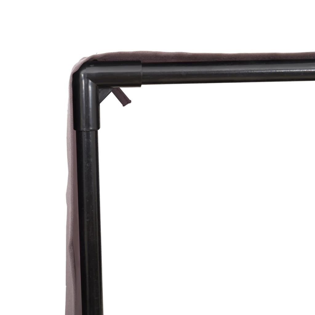 vidaXL Lettino Prendisole con Tetto e Tende Beige in Polyrattan