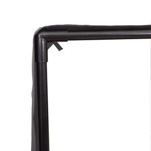 Lettino Prendisole Tetto e Tende Grigio Chiaro in Polyrattan 4002760