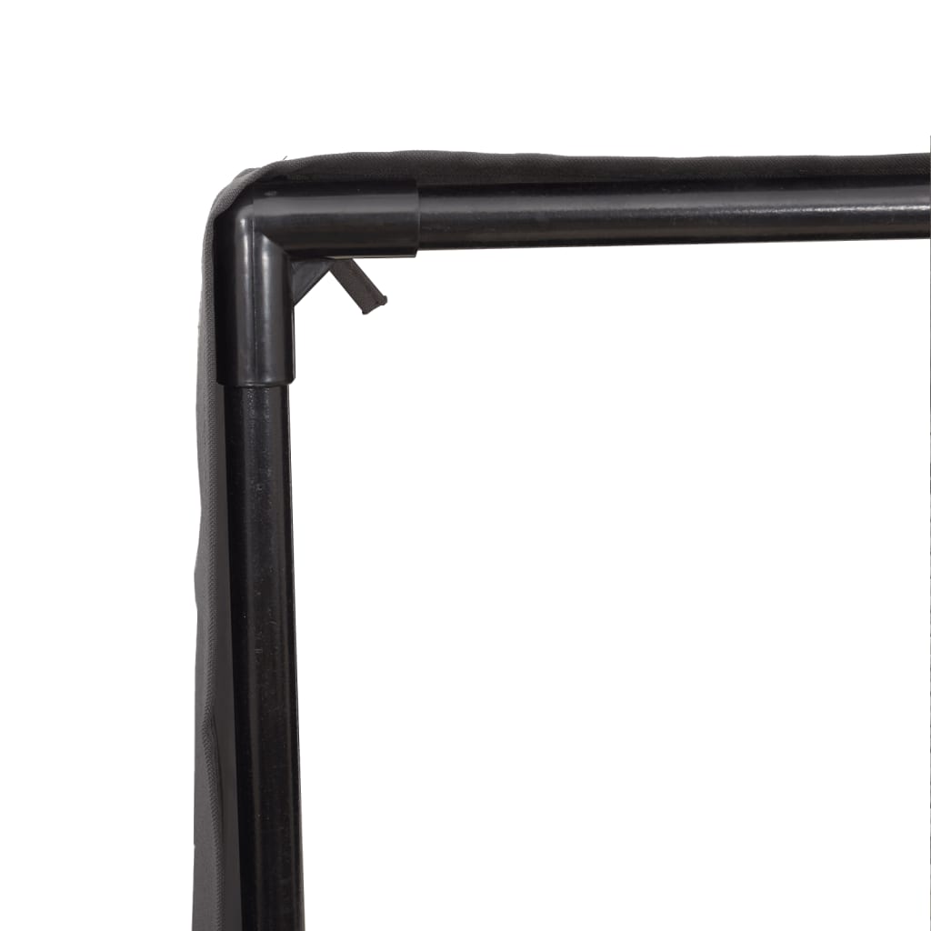 Lettino Prendisole Tetto e Tende Grigio Chiaro in Polyrattan 4002760